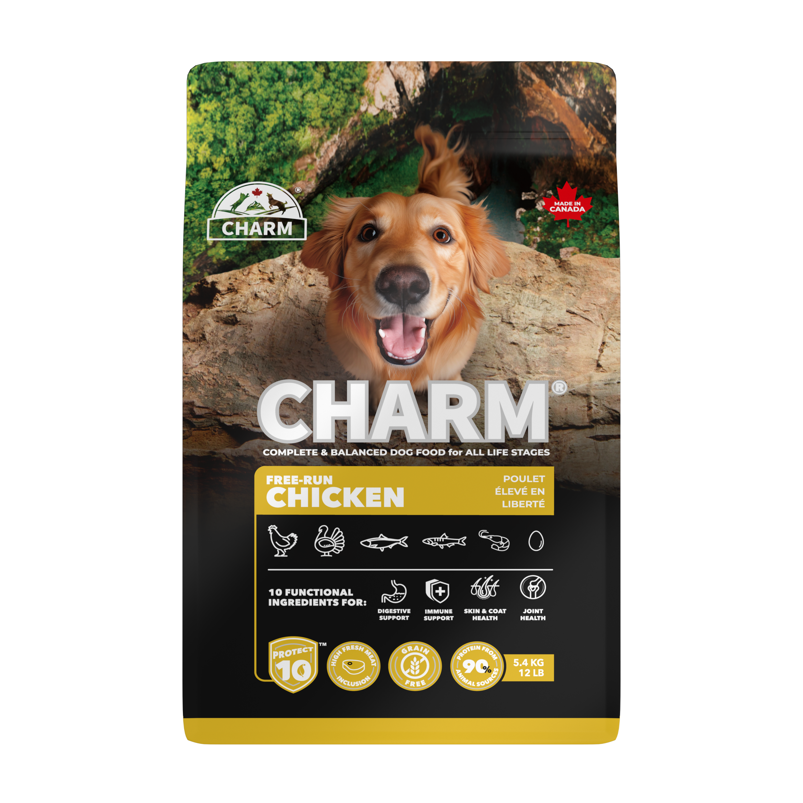 C2DC-2 CHARM 超能精華狗糧 - 走地雞 2KG
