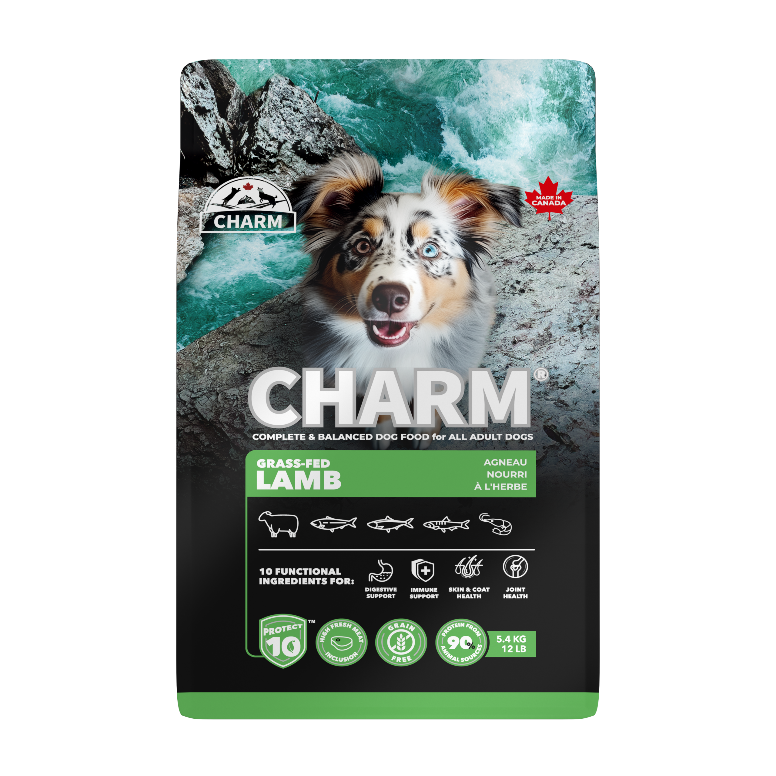 C2DL-2 CHARM 超能精華狗糧 - 草飼羊 2KG