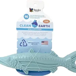 Alternative view of (美國製) Spunky pup Clean Earth 系列 重型狗咀嚼玩具 適合喜歡咀嚼的狗狗 - 梭魚