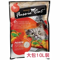 Fussie Cat高竇貓 桃味礦物砂 10L