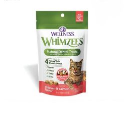 WHIMZEES 天然無穀物潔齒貓小食 - 雞肉三文魚味 2oz