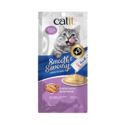 Catit Smooth & Savoury 鮮肉泥小食 - 雞肉+鰹魚 15g x4條