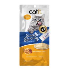Catit Smooth & Savoury 鮮肉泥小食 - 雞肉+肝 15g x4條