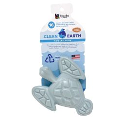 (美國製) Spunky pup Clean Earth 系列 重型狗咀嚼玩具 適合喜歡咀嚼的狗狗 - 海龜