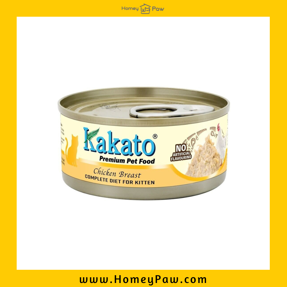 4897031657824 Kakato 全營養主食罐 (單一蛋白) - 雞胸 70g|幼貓1–12個月及增重配方