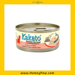Kakato 全營養主食罐 (單一蛋白) - 三文魚 70g｜幼貓1–12個月及增重配方