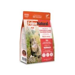 【原裝行貨】Feline Naturals F9凍乾生肉貓糧 - 雞肉三文魚盛宴 320g
