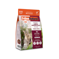 【原裝行貨】Feline Naturals F9凍乾生肉貓糧 - 羊肉鹿肉盛宴 320g