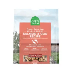 Open Farm 貓凍乾 冷凍脫水貓糧 - 野生三文魚鱈魚 9oz