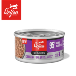 [香港行貨]Orijen 渴望 奢華鮮肉 雞肉+吞拿魚 幼貓主食罐 85g