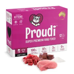 ❄凍貨❄ 火雞+牛肉  幼貓配方 | Proudi 澳洲急凍生肉貓糧