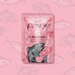 Pramy 功能性貓濕包 - 啫喱系列(成貓) 高級白肉吞拿魚+三文魚 70g
