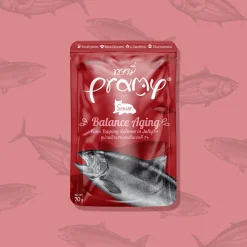 Pramy 功能性貓濕包 - 啫喱系列(高齡貓7+) 高級白肉吞拿魚+三文魚 70g