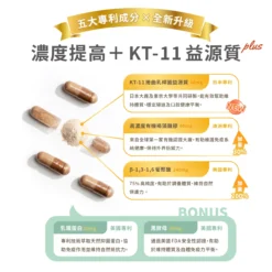 <strong>打造毛孩好體質，從免疫力開始！</strong> <strong>► 新升級！濃度提高＋KT-11益源質plus </strong> • 日本 KT-11 益源質，幫助維持口腔健康 • 美國專利乳鐵蛋白 x 澳洲有機褐藻糖膠 • 特別推薦<strong>體質虛弱、老幼犬貓補充；健康犬貓</strong>也適合作為日常營養補給