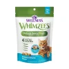 你每天刷牙，你的貓也應該如此！Wellness WHIMZEES® 貓零食設計得就像牙刷一樣，有助於支持獸醫最常檢查的四個方面——口氣、牙菌斑、牙石和牙齦——同時它們在咀嚼的過程中。我們科學精心製作的零食為成年貓提供全面均衡的營養，並且味道美味！