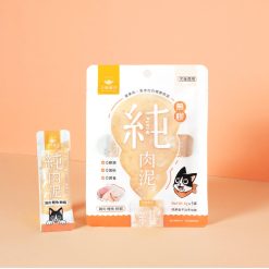 汪喵星球 無膠純肉泥 - 雞肉鰹魚鮮蝦 6g*5條