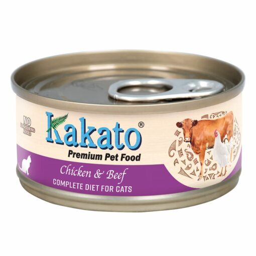 雞肉、牛肉 70g | Kakato 卡格全營養貓罐頭