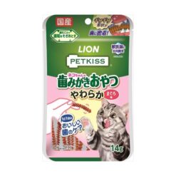 (日本製) Petkiss 貓貓潔齒小食 - 吞拿魚口味14g|Lion獅王