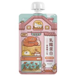 皮潤亮澤【膠原蛋白胜肽】－胭脂蝦+蛋黃 120g｜貓有話說｜乳鐵蛋白主食餐包｜營養懶人包